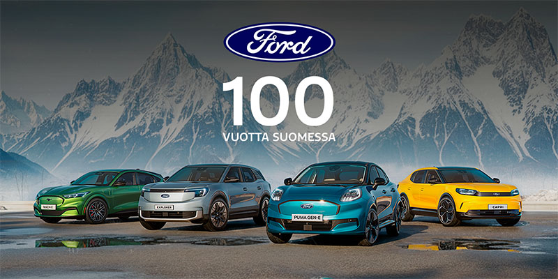 Ford-juhlamallit täyssähköautot