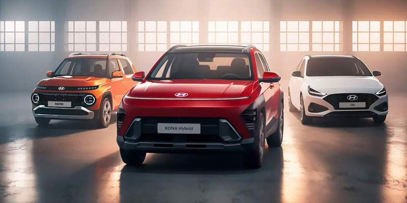 Erään Hyundai-autoja 5 vuoden takuu ja 0 % rahoitus