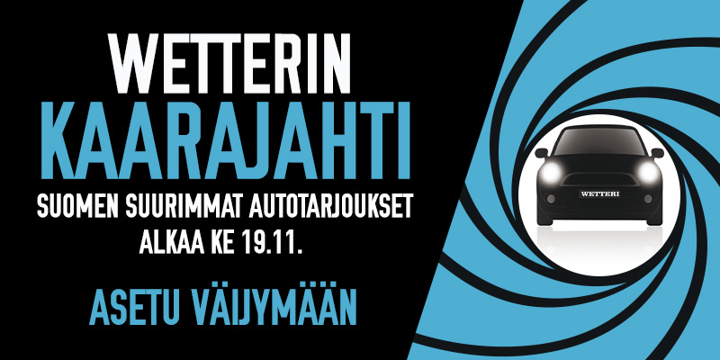 Asetu väijymään Wetterin Kaarajahti alkaa ke 19.11. Asetu väijymään Wetterin Kaarajahti alkaa ke 19.11.