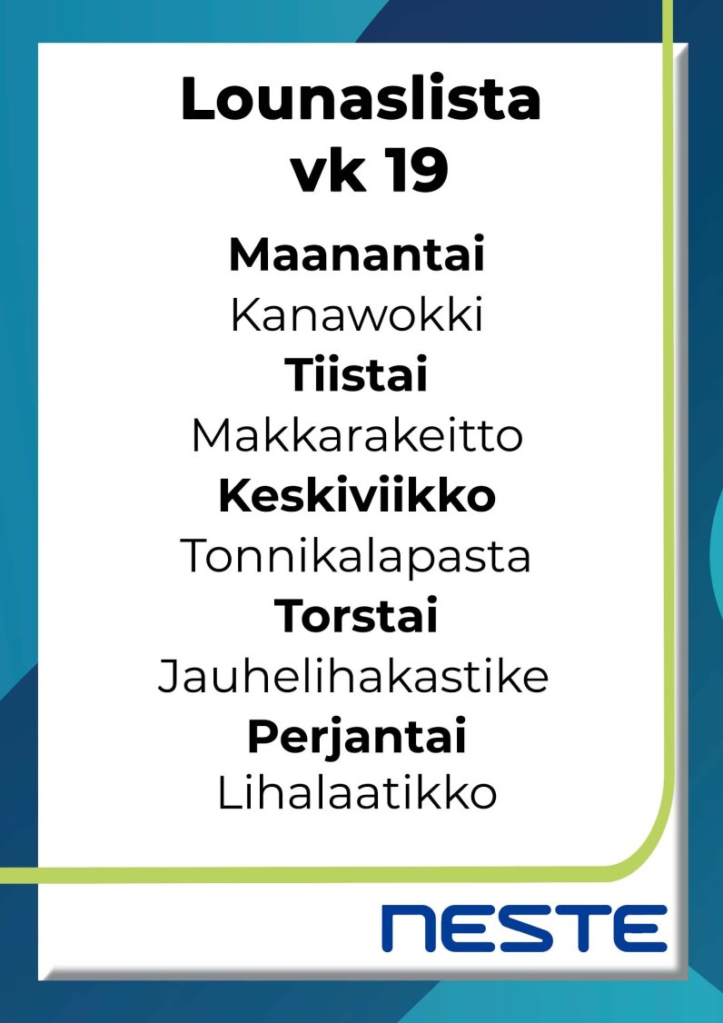Lounaslista Kuusamo