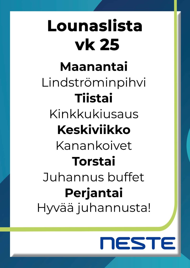 Lounaslista Kuusamo