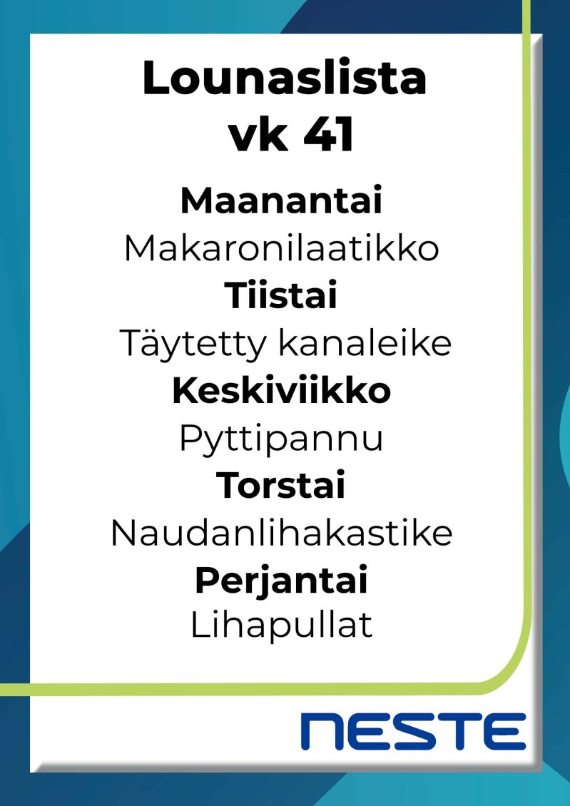 Lounaslista Kuusamo