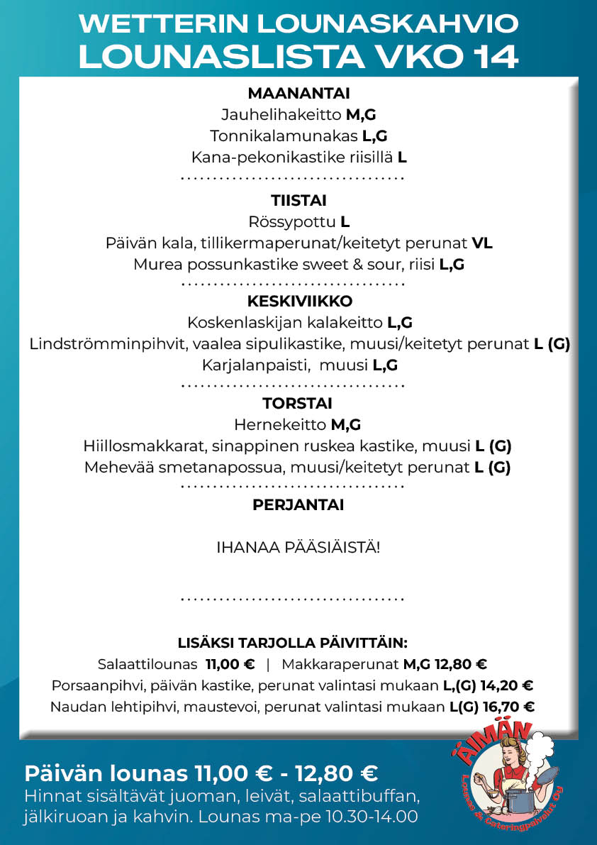 Lounaslista Oulu
