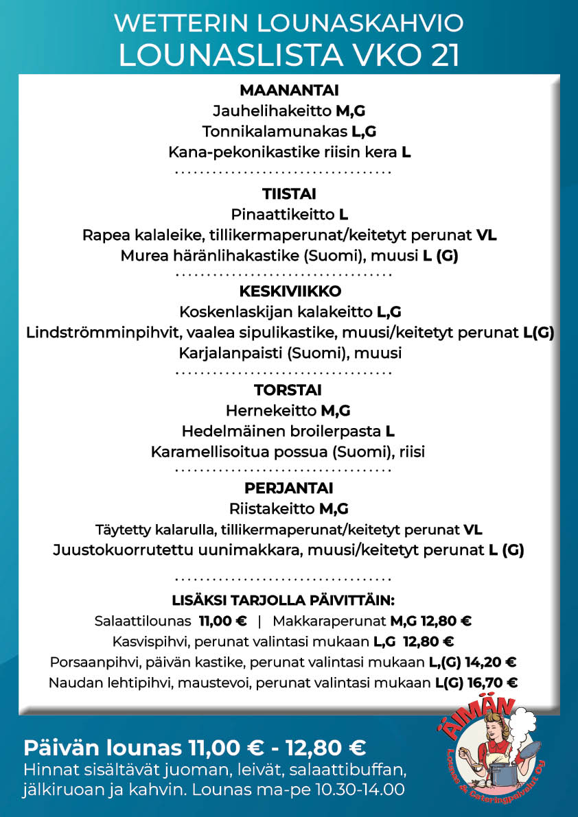 Lounaslista Oulu