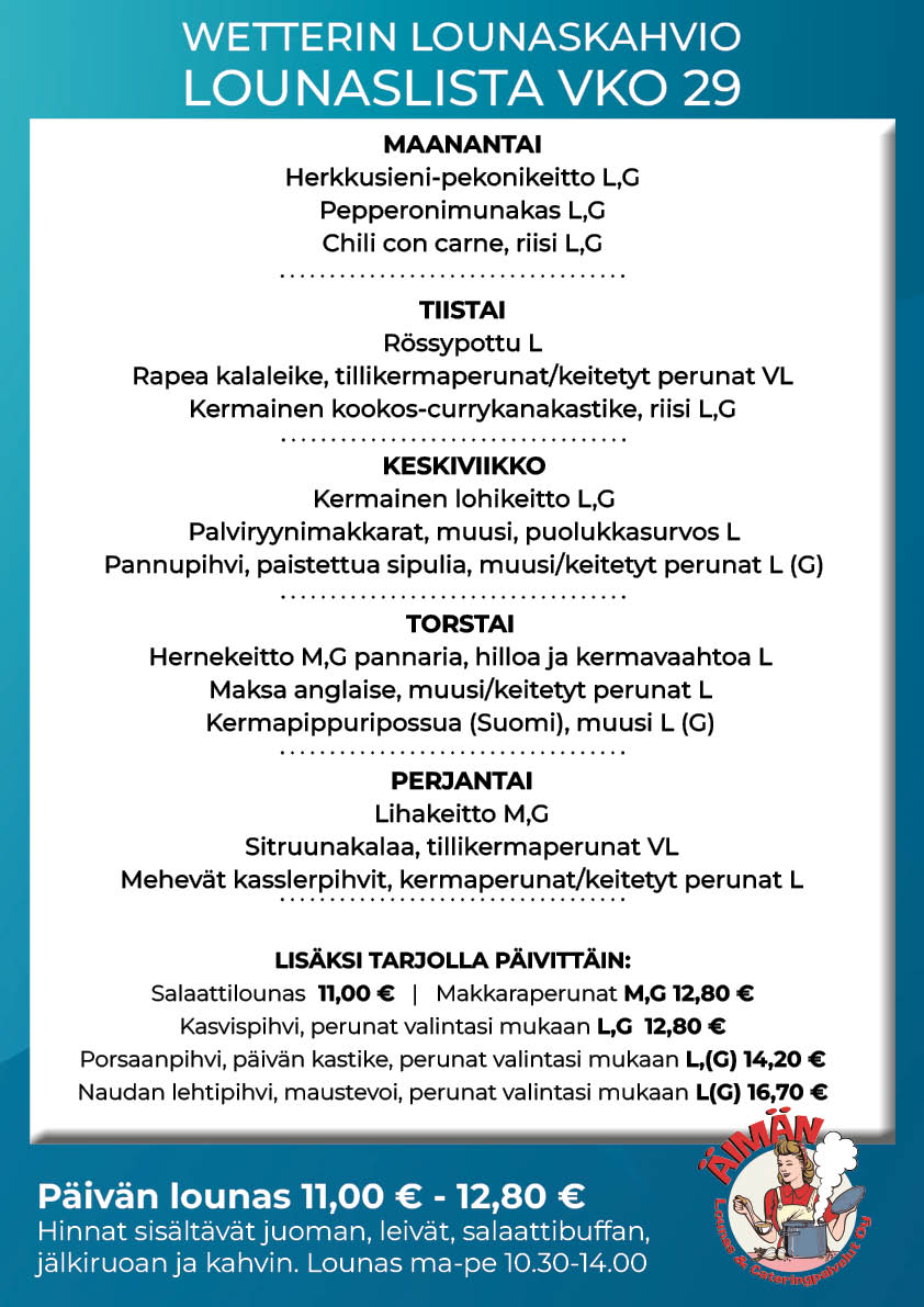 Lounaslista Oulu