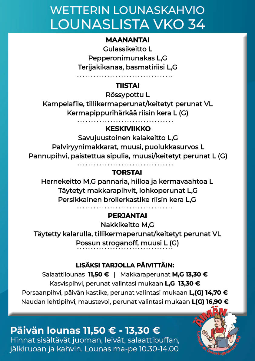 Lounaslista Oulu