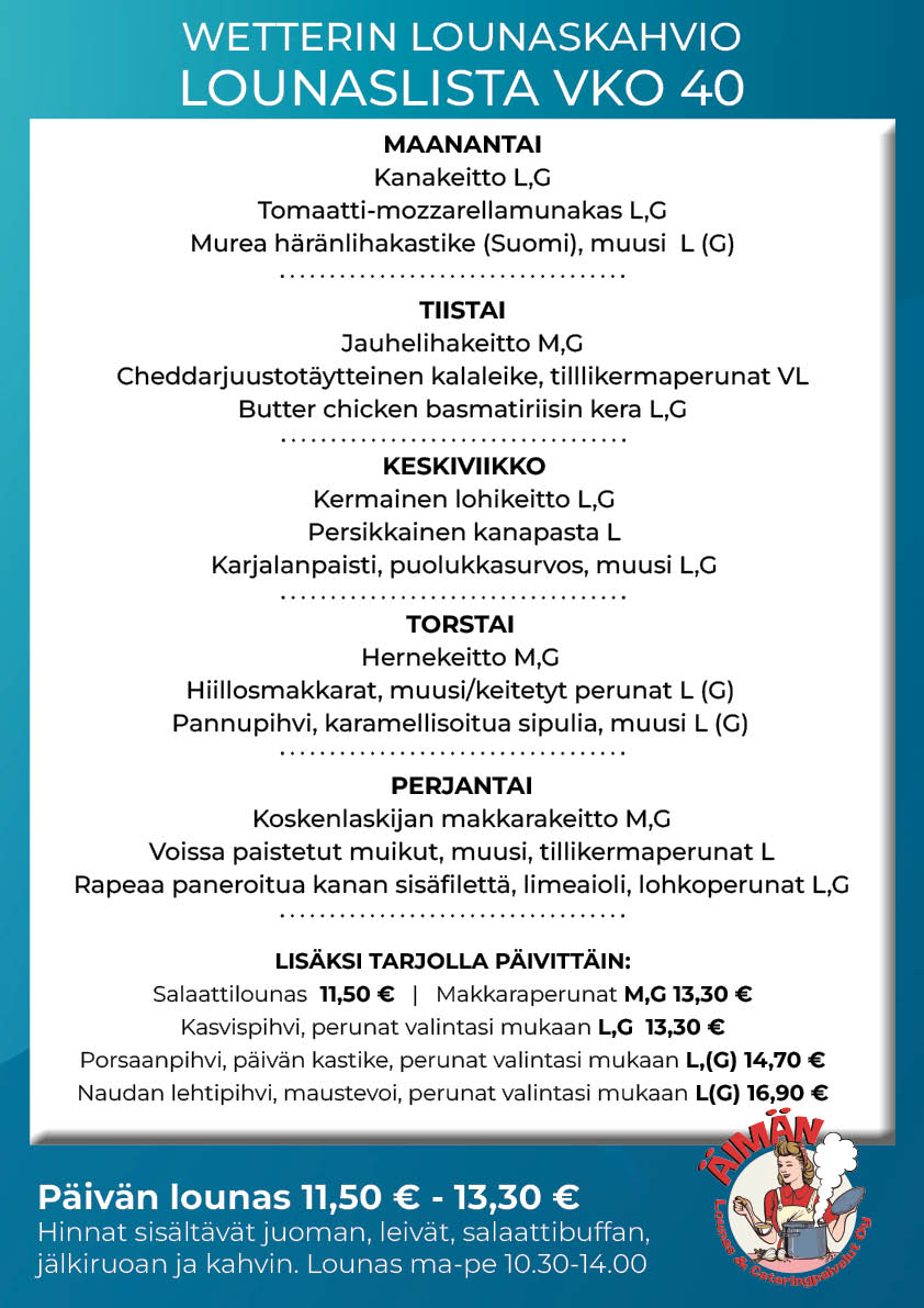 Lounaslista Oulu