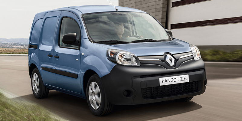 Renault KANGOO Z.E. Täyssähköinen Kangoo Z.E. sähköistää tavarankuljetuksen