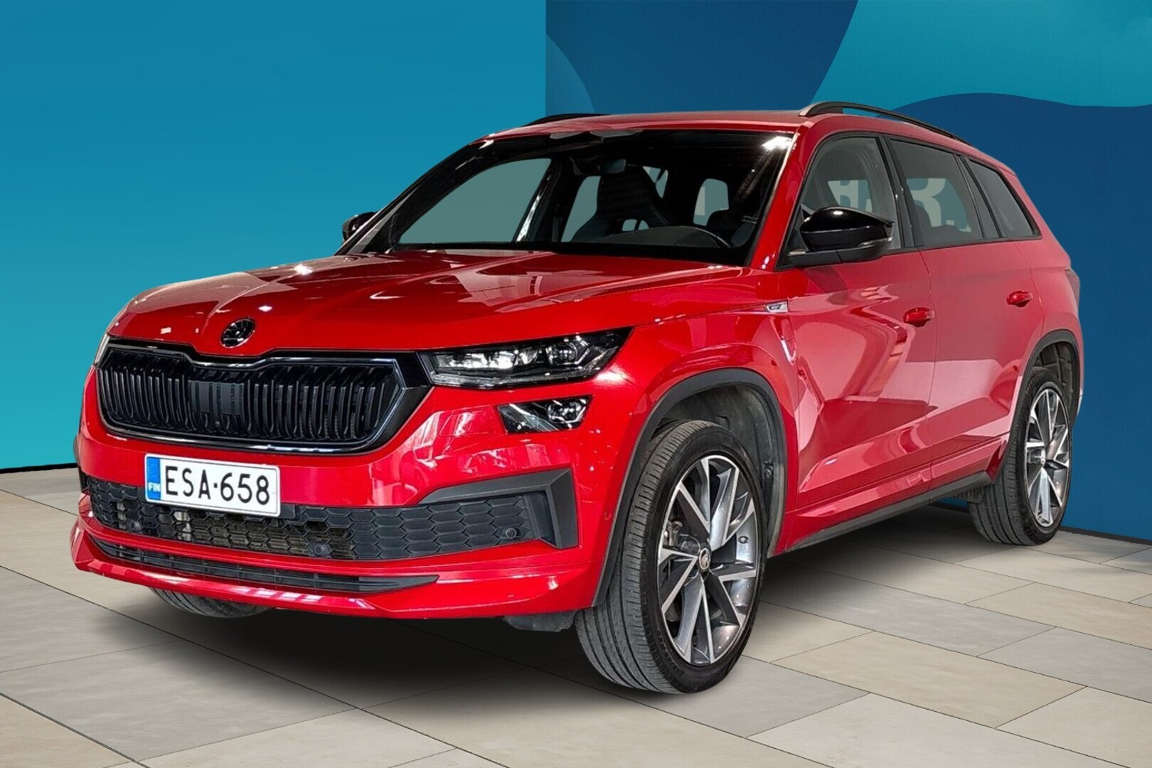 SKODA Kodiaq 2.0 TSI 190 4x4 SportLine DSG Autom. 7-paik. - Suomiauto! / 7-paik. / Webasto / Vetokoukku / Matrix LED / Adapt.vakkari / Panoraama / 360-kamera / DCC-alusta / Muistipenkit edessä / JUURI HUOLLETTU