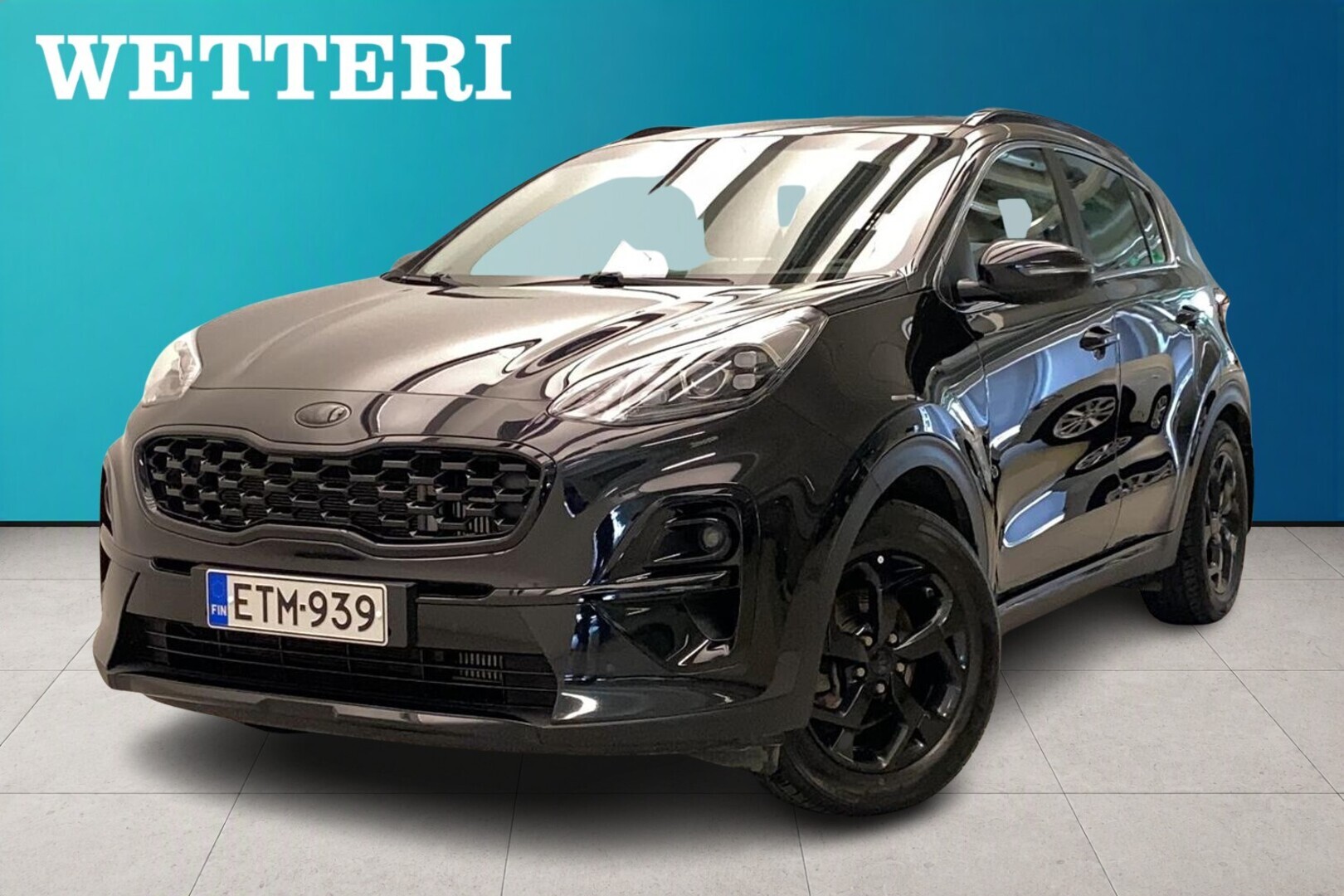 KIA Sportage 1,6 CRDi AWD Mild-Hybrid Black DCT 136 hv - Navigointi / Vetokoukku / 2 x alut / Vakionopeussäädin