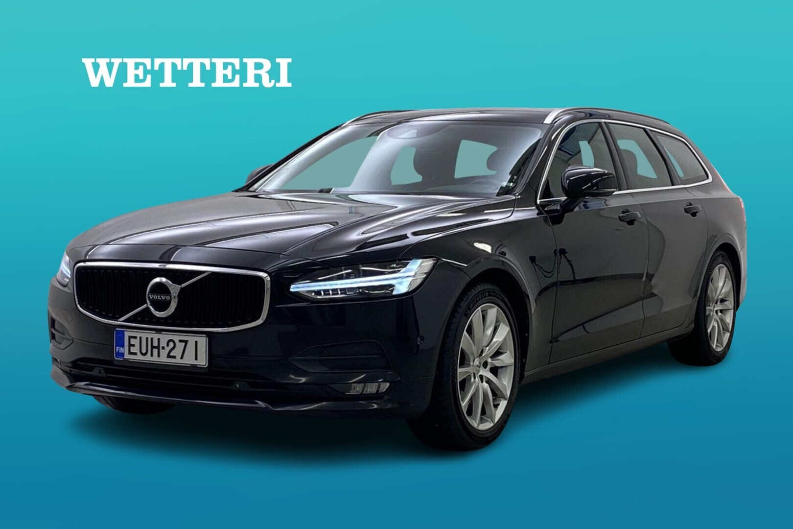 VOLVO V90 T5 Business aut BI-FUEL - Webasto / VOC / Avaimeton järjestelmä / Navi / Alletaittuva koukku / Sähköluukku / LED / Osanahkaverhoilu
