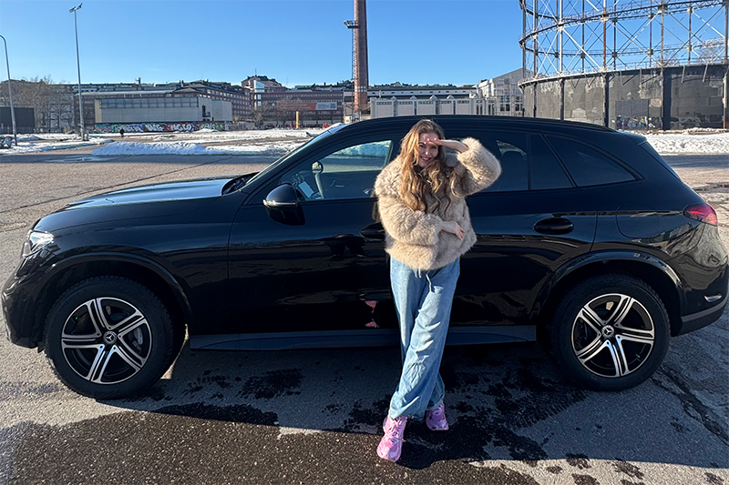 Ellinoora ja Mercedes-Benz GLC