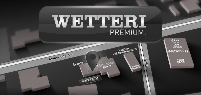 Wetteri Premium vaihtoautot myymälä Rovaniemi sijainti