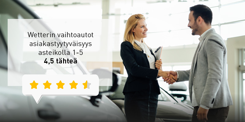 Laadukas ja laaja vaihtoautojen valikoima Wetteriltä! Laadukas ja laaja vaihtoautojen valikoima Wetteriltä!