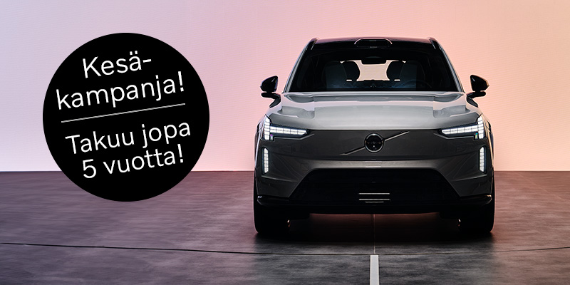 Vain meiltä - Volvo kesäkampanjaetuna varastossamme oleviin Volvoihin takuu nyt jopa 5 vuotta 
